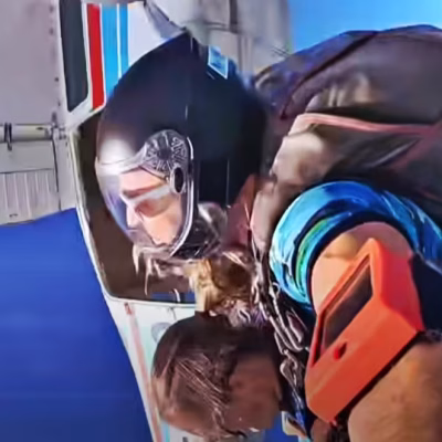Sky diving